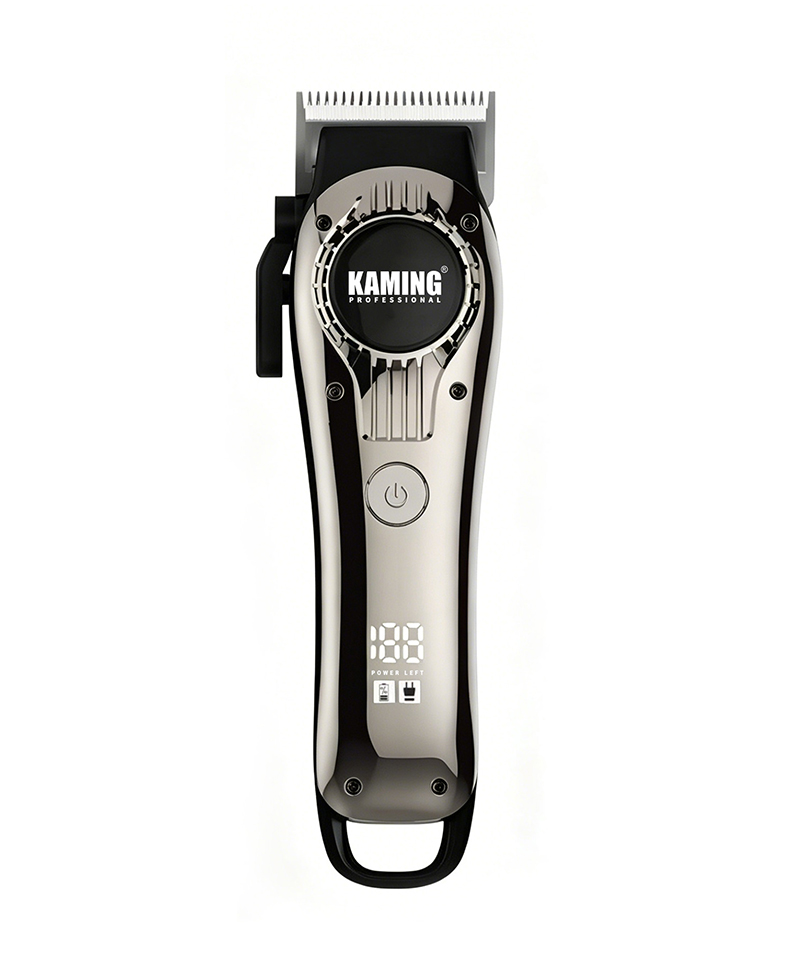 Kaming 1708 Sessiz Elektrikli Saç Kesme Makinesi, Dijital Ekranlı, Salon Kullanımına Yönelik Profesyonel Solma Kesme Makinesi