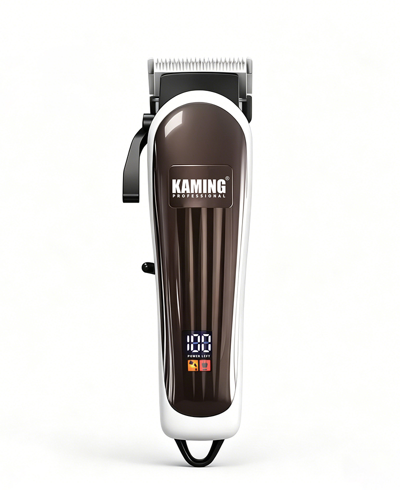 Kaming802 Ev Elektrikli Saç Kesme Makinesi Profesyonel Konik Düzeltici Yüksek Kaliteli Elektrikli Kesme Makinesi Dijital Ekran